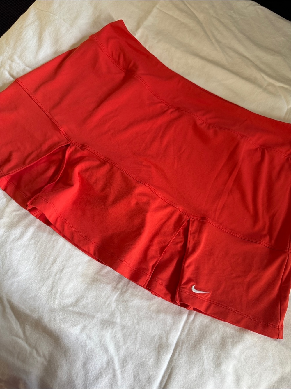 Nike Reddish orange Circle Skater Tennis Skirt